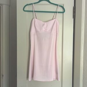 COPY - NWT Urban Outfitter satin Light Pink Bow Mini Dress